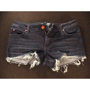 Wrangler JEANS SHORTS Cut Off Womans Tag 5 W 30 MEASURED LOW RISE Blue Denim